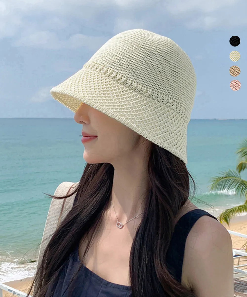 UVカット バケットハット レディース 麦わら帽子 夏用ペーパーハット 小顔効果 韓国風デザイン 通気性抜群 海水浴・リゾート・旅行に