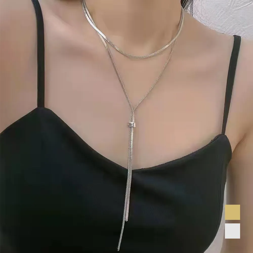  ロングネックレス レディース ラリエット