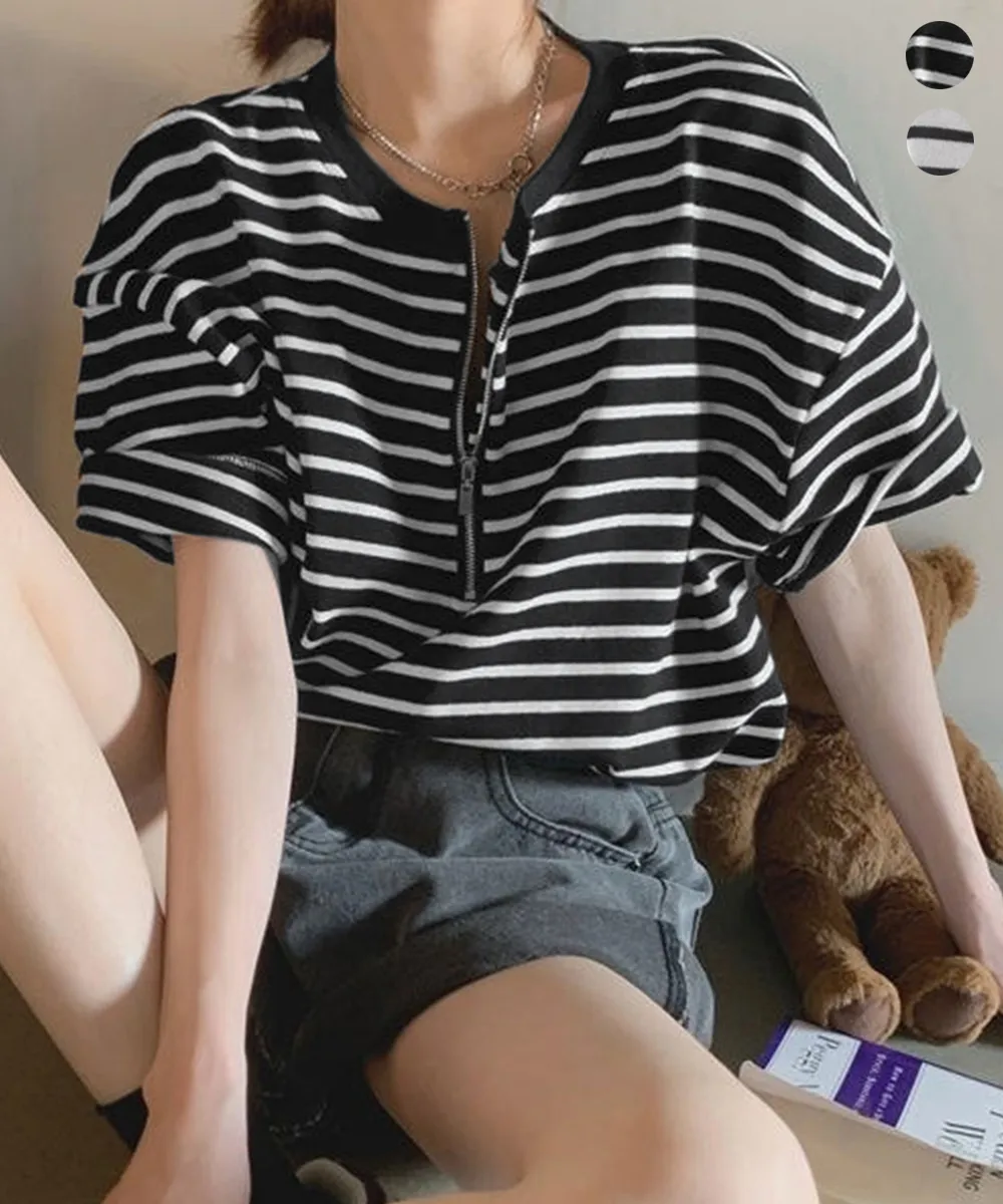  ボーダー柄tシャツ レディース 半袖夏服