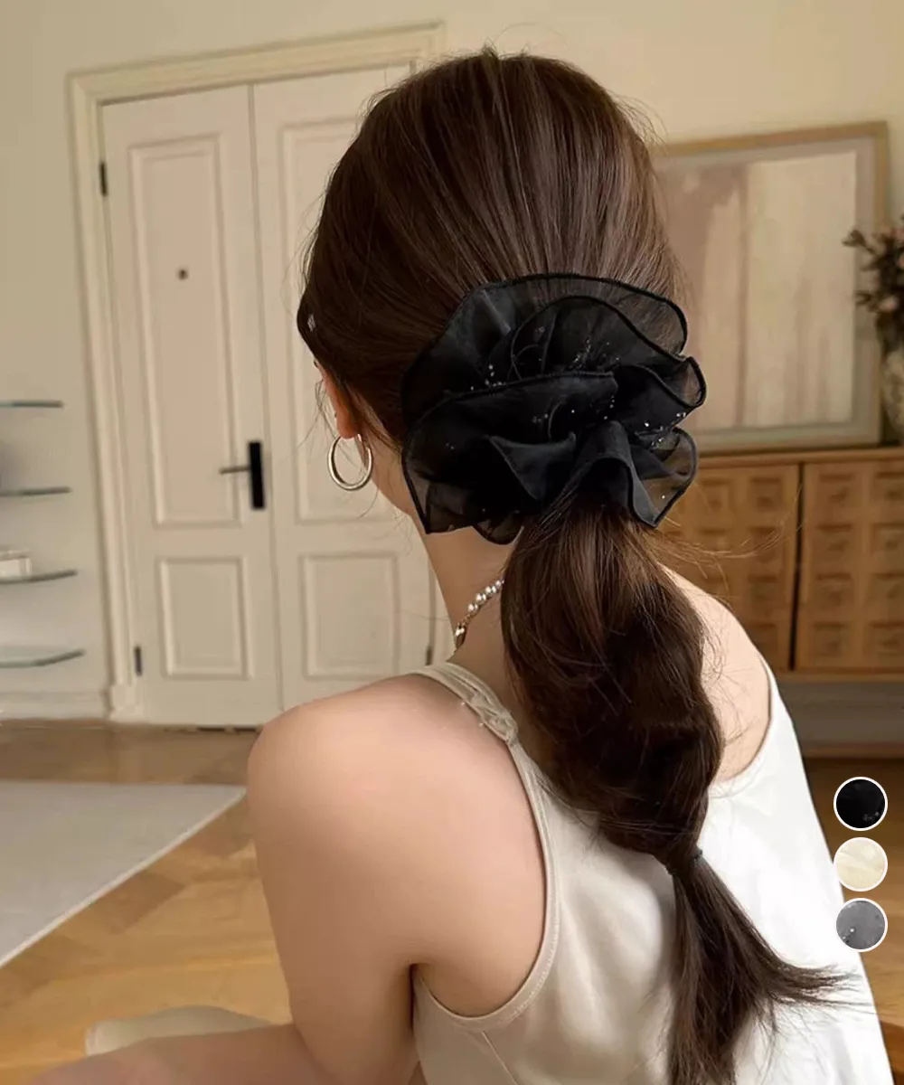 上品ボリュームシュシュヘアゴム