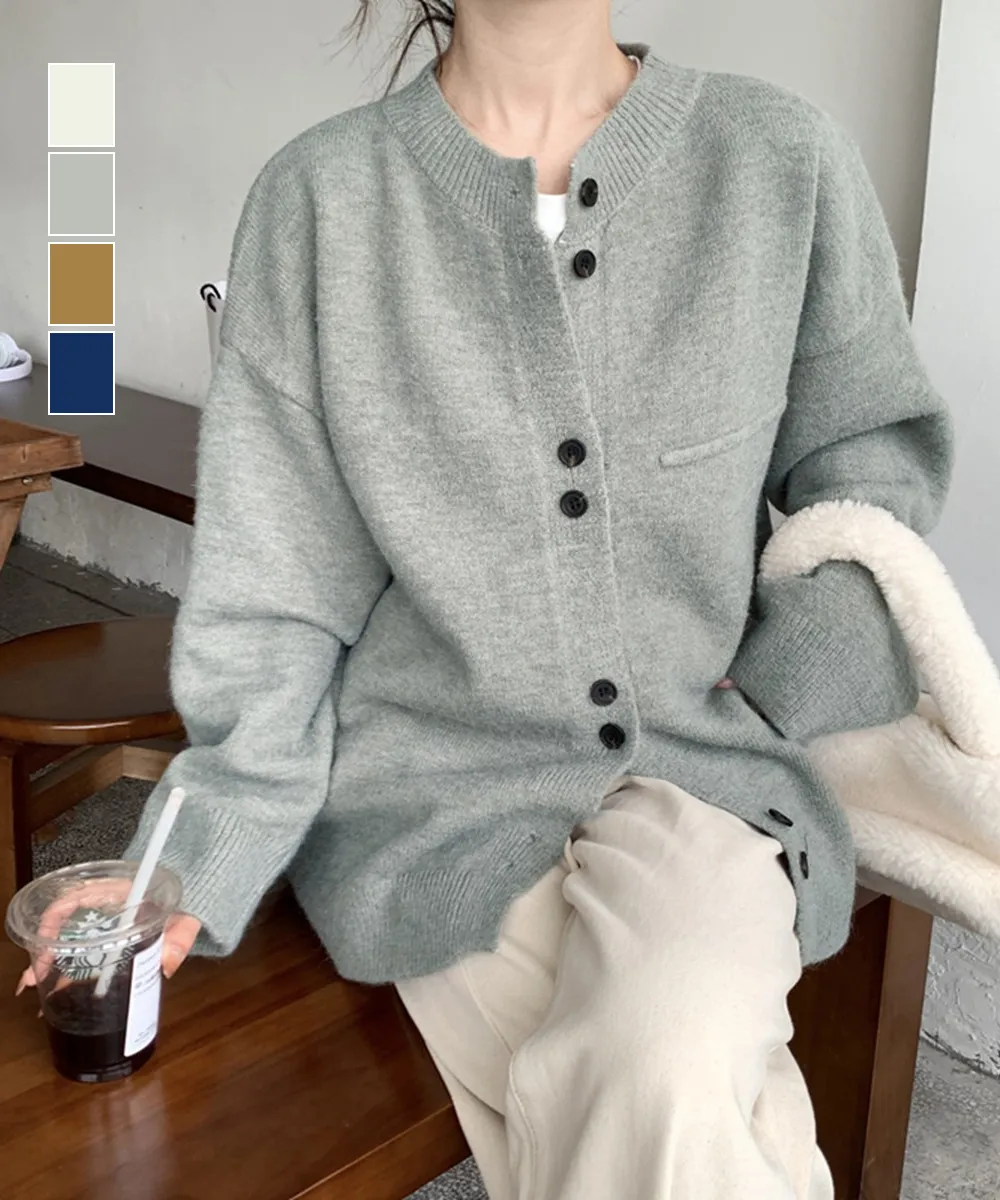 ニットカーディガン レディース アウター｜体型カバー 長袖ペンギンスリーブ オフィス通勤にも着やせ効果
